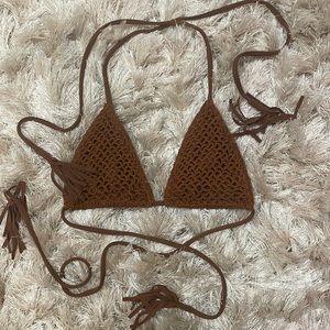 Humuhumu Acacia Crochet Top in Clove